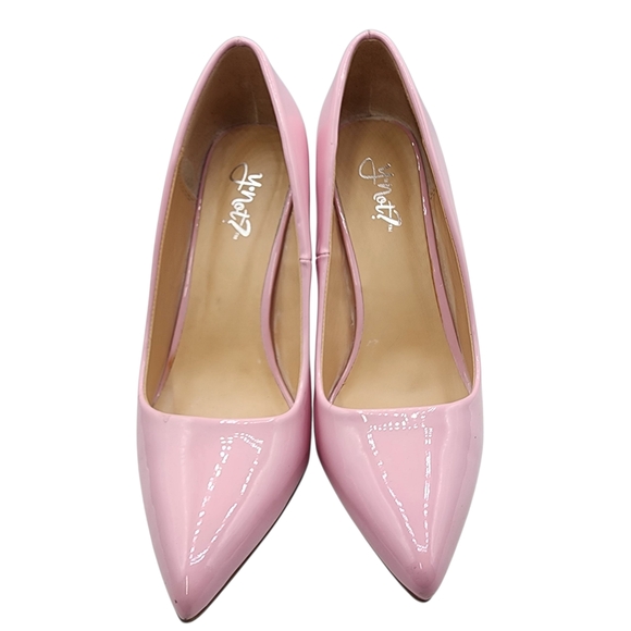 Y-NOT Chic Pastel Pink Leather Patent Pumps Women's Heels Size 6.5 - Picture 4 of 5